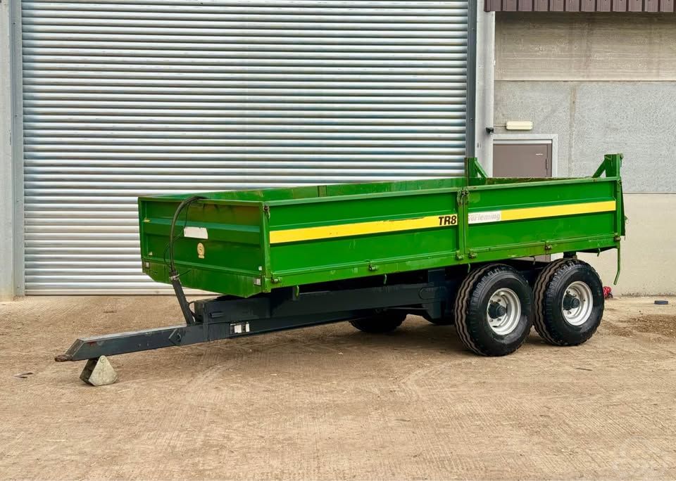 Fleming TR 8 Ton 8000KG Dump drop side trailer